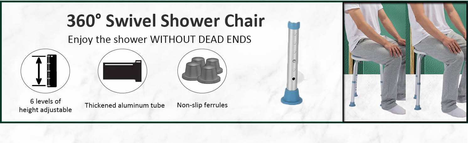 shower stool swivel