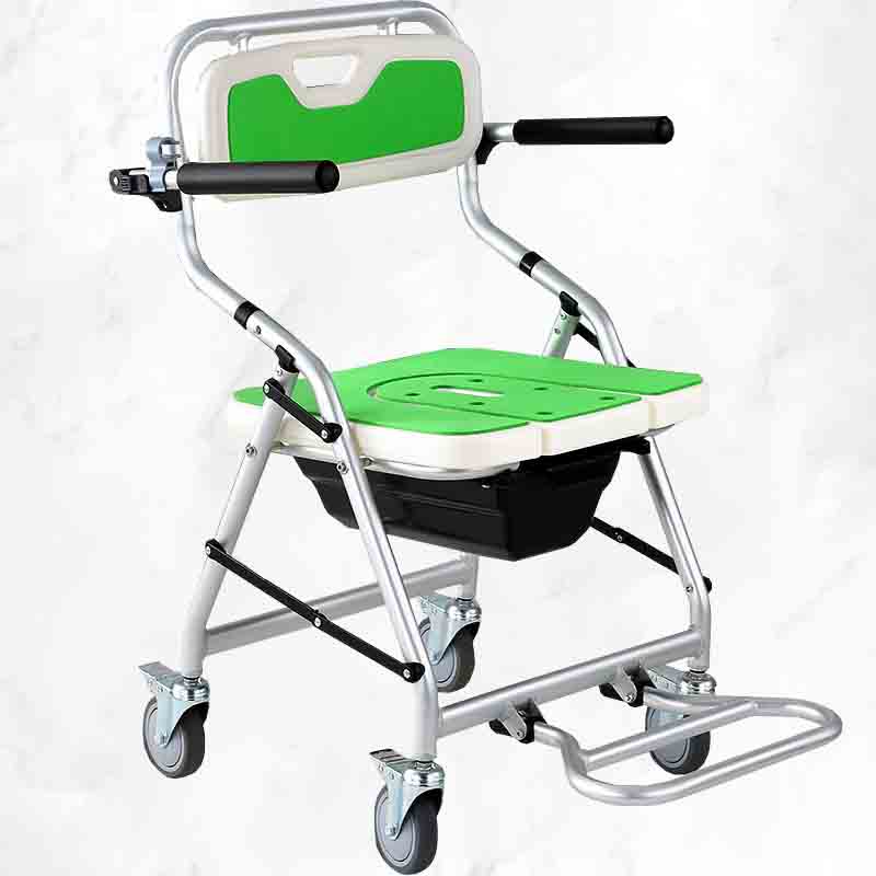Safe and comfortable aluminum commode chair manufacturers for disabled and elderly