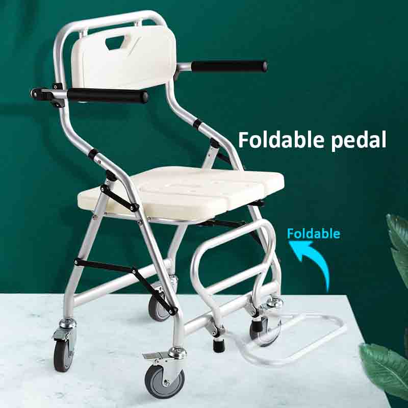Safe and comfortable aluminum commode chair manufacturers for disabled and elderly